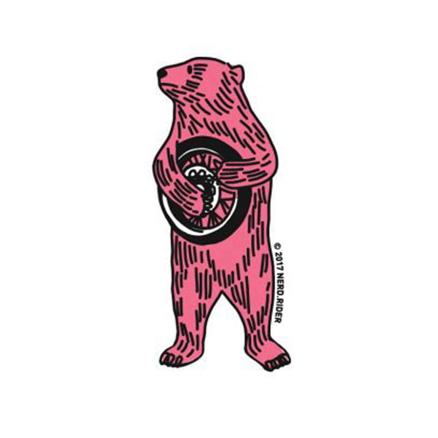 [너드 스티커] NERD - Spoke bear sticker