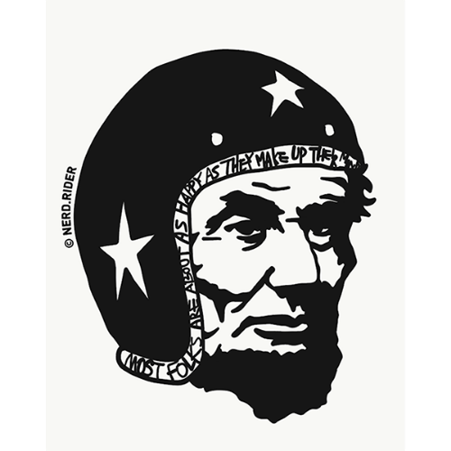 [너드 스티커] NERD - Abraham Lincoln sticker