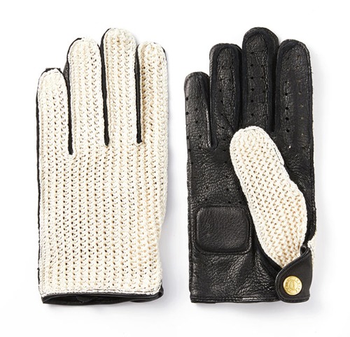 [인다이스 클래식 글러브] INDICE  - Leather KNIT Classic Summer Gloves(DEER/KNIT/Black)