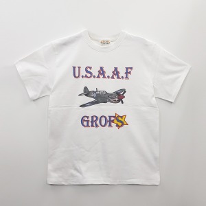 [그롭스 반팔 티셔츠] GROFS - SHARK FIGHT T-SHIRT (IVORY)