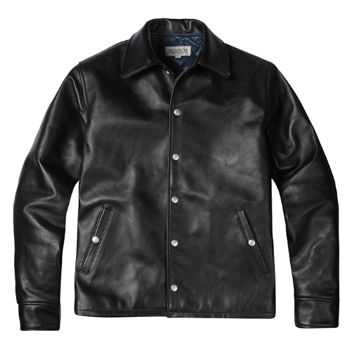 [에딜롯 버클러 레더 코치 자켓] EDIROT - Buckler Leather Coach jacket (BLACK)