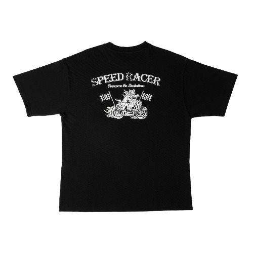 [레스트에어리어 티셔츠] RESTAREA SPEED RACER TEE (BLACK)