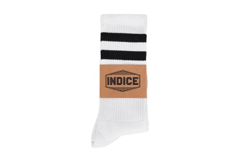 [인다이스 양말] Terrycushion 3-Stripe Socks 2.0 (WHITE/BLACK)
