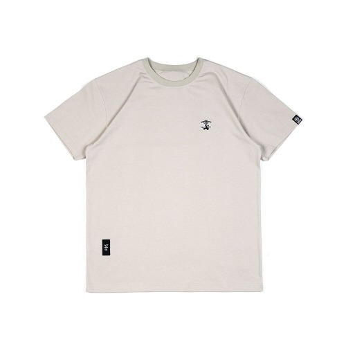 [아첼레란도 맨투맨] ACCELERANDO - OA EMB standardfit t-shirts (cement beige)