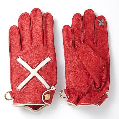 [인다이스 글러브] INDICE - XDeer Leather Gloves X SMART TOUCH (DEER/RED)