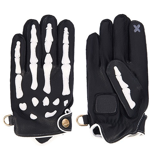 [인다이스 클래식 글러브] INDICE - SkullDeer Leather Gloves X SMART TOUCH_Halloween Edition (DEER/BLACK)