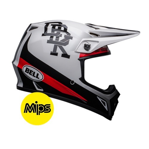 [벨 MX-9 헬멧] BELL - MX-9 TWITCH DBK GLOSS WHITE/BLACK MIPS