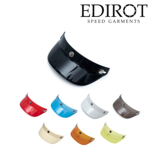 [에딜롯 클래식 미니 모토 바이져] EDIROT - Classic Mini-moto Visor (8color)