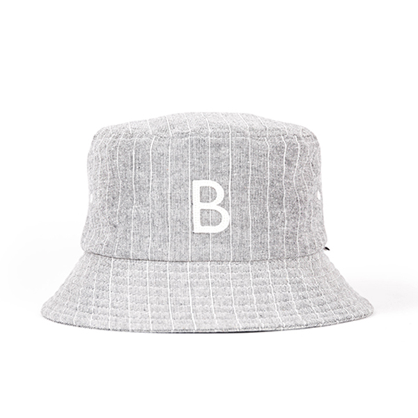 [와일드브릭스 벙거지] WILDBRICKS - STRIPE BUCKET HAT (grey)