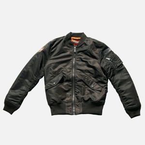 [쇼트뉴욕 항공점퍼] Schott N.Y.C. Europe - MA-1 Slim Fit Jacket - Black
