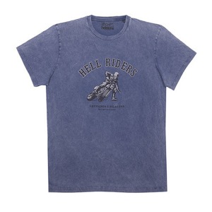 [헬스톤 티셔츠] HELSTONS - T-SHIRT  CHEVIGNON HELL BLUE