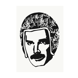 [너드 스티커] NERD - Freddie Mercury sticker