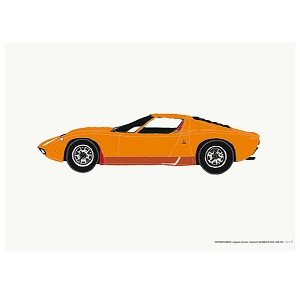 [너드 포스터] NERD- Lamborghini Miura poster