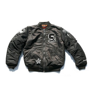 [쇼트뉴욕 항공점퍼] SCHOTT N.Y.C - MA-1 Moto Jacket - Black
