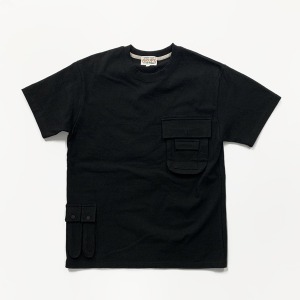 [그롭스 반팔 티셔츠] GROFS - MULTI POCKET T-SHIRT (BLACK)
