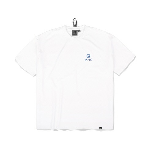 [글랙 티셔츠] GLACK - Logo Nylon T-Shirts (WHITE)