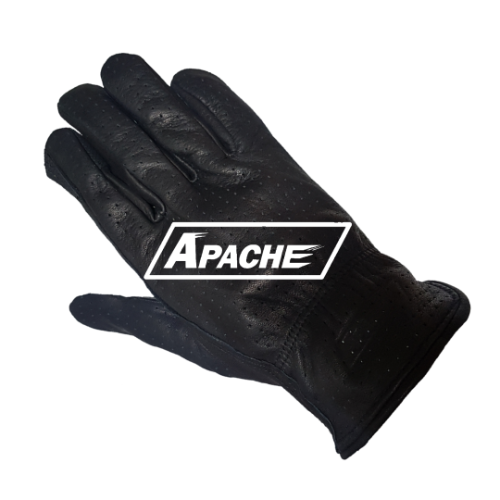 [아파치 클래식 글러브] APACHE - 1007 BLACK LEATHER  SUMMER PUNCHING ROUGH GLOVE