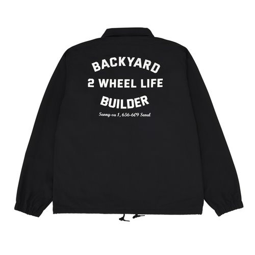 [백야드빌더 코치자켓] Backyard builder- 2 WHEEL LIFE Coach Jacket (BLACK)