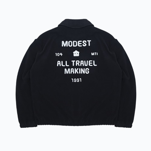 [모디스트 하우스 플리스 자켓] Modest House - Fleece jacket BLACK