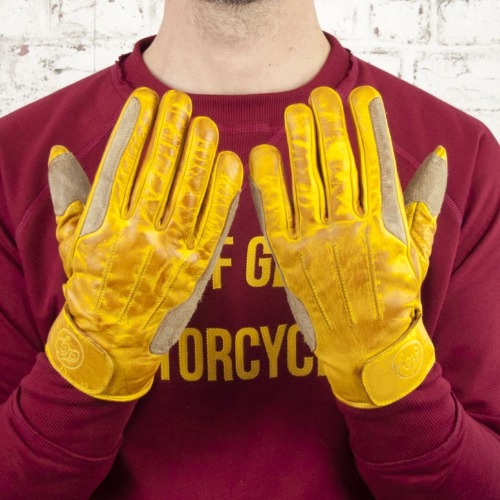 [AGE OF GLORY] Rover Leather Gloves Waxed Yellow