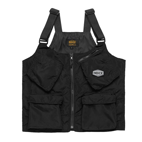 [인다이스 라이딩 베스트] INDICE - Many Pocket Riding Vest (Black)