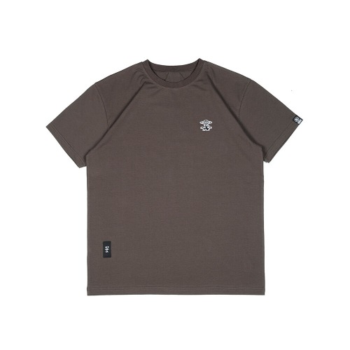 [아첼레란도 맨투맨] ACCELERANDO - OA EMB standardfit t-shirts (mocha brown)